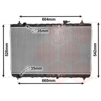 Radiateur, refroidissement du moteur VAN WEZEL