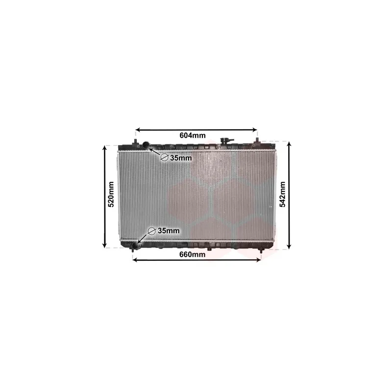 Radiateur, refroidissement du moteur VAN WEZEL 83002183