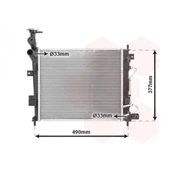 Radiateur, refroidissement du moteur VAN WEZEL 83002190
