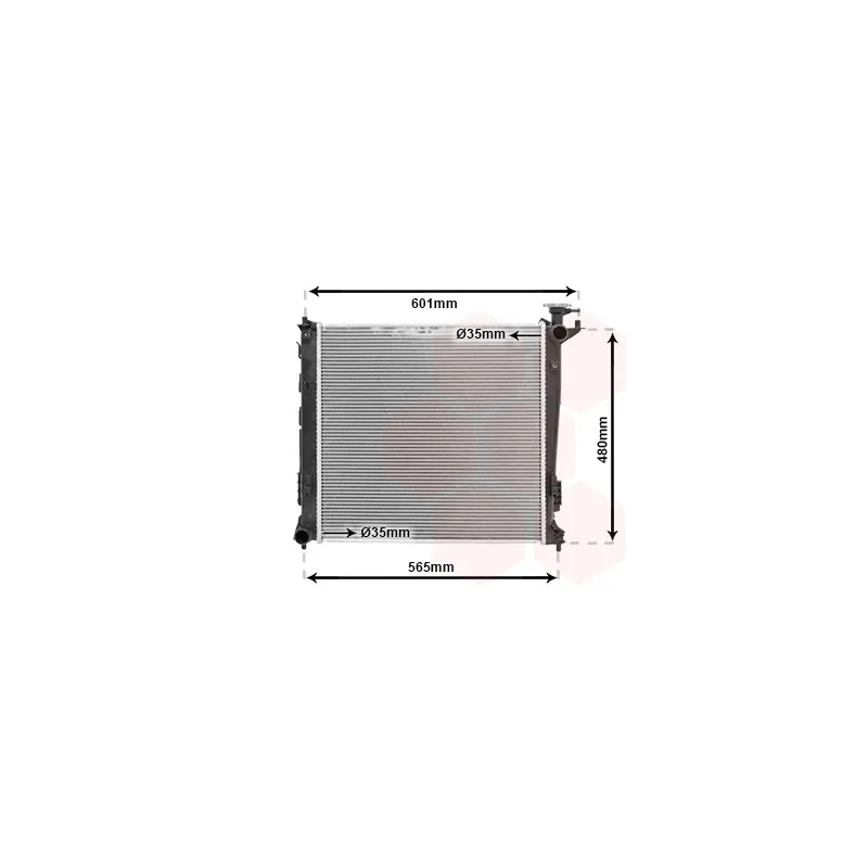 Radiateur, refroidissement du moteur VAN WEZEL 83002239