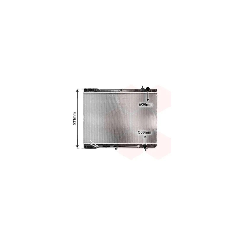 Radiateur, refroidissement du moteur VAN WEZEL 83002246