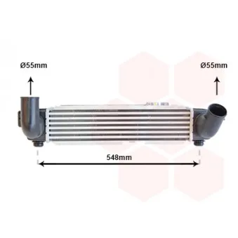 Intercooler, échangeur VAN WEZEL 83004141