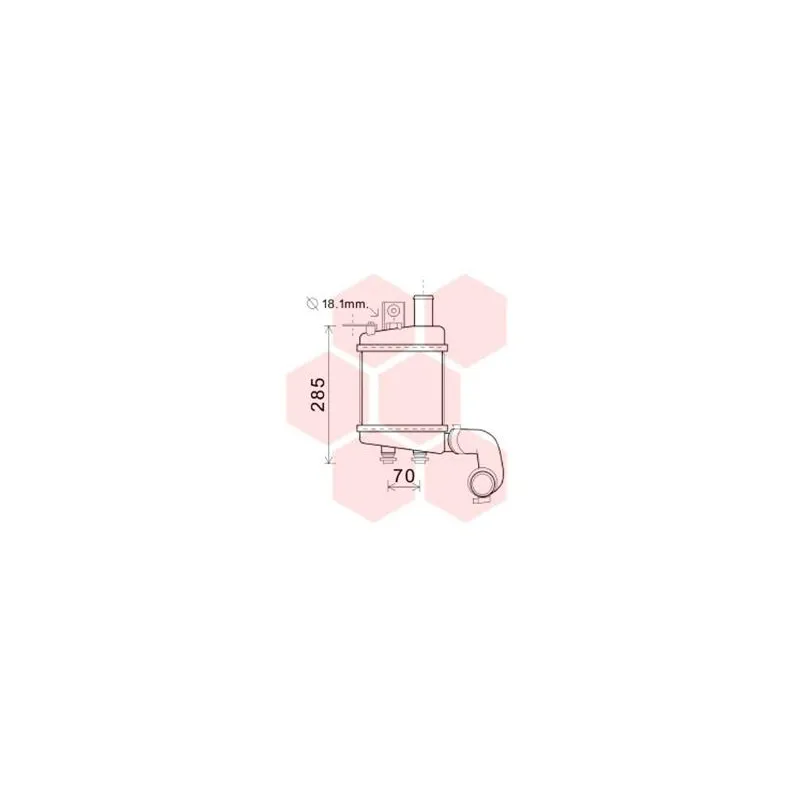 Intercooler, échangeur VAN WEZEL 83004154
