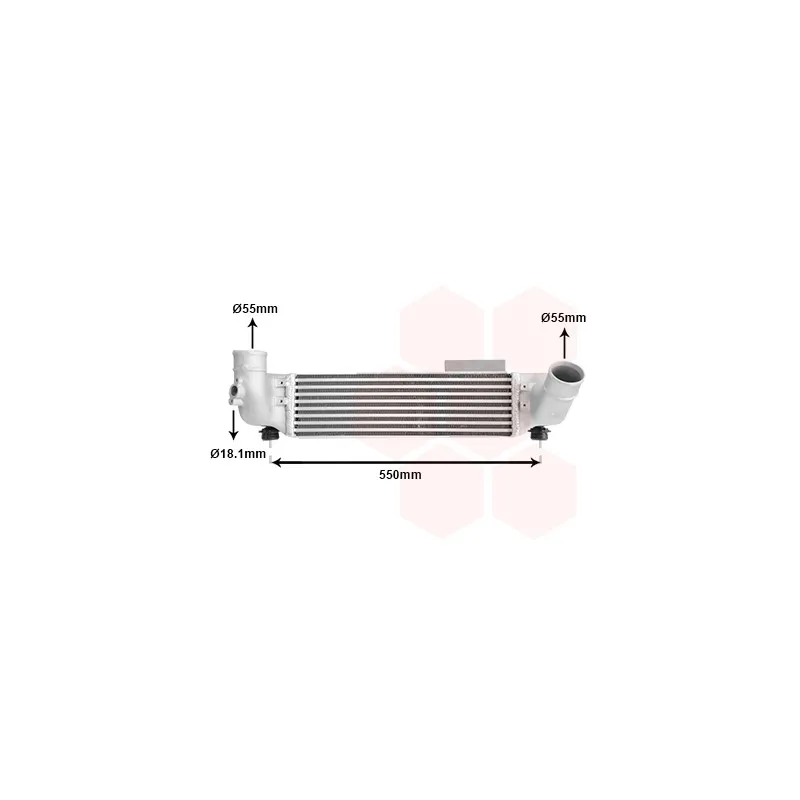 Intercooler, échangeur VAN WEZEL 83004209