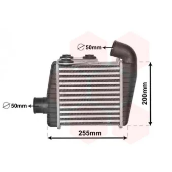 Intercooler, échangeur VAN WEZEL 83004232