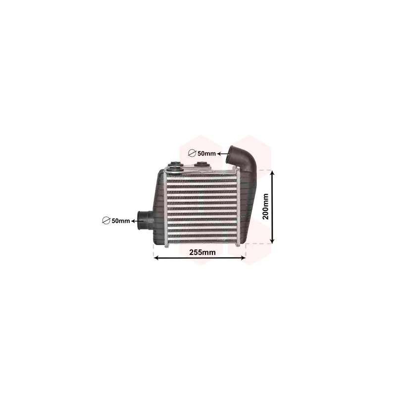 Intercooler, échangeur VAN WEZEL 83004232