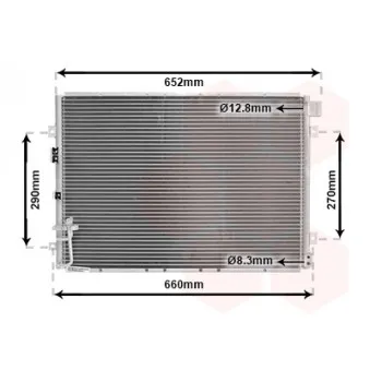 Condenseur, climatisation VAN WEZEL 83005030