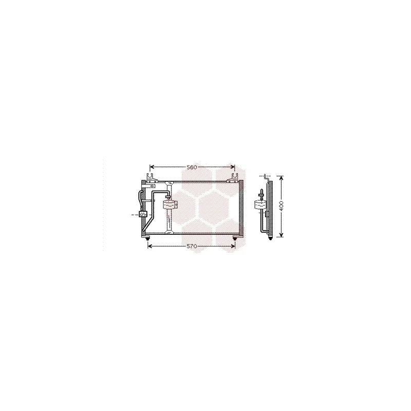 Condenseur, climatisation VAN WEZEL 83005062