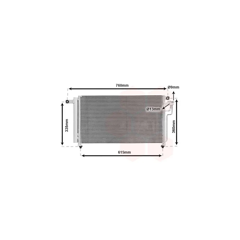 Condenseur, climatisation VAN WEZEL 83005081