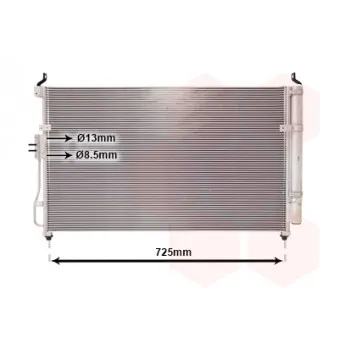 Condenseur, climatisation VAN WEZEL 83005111