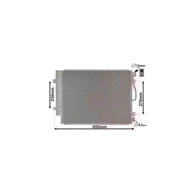 Condenseur, climatisation VAN WEZEL 83005123