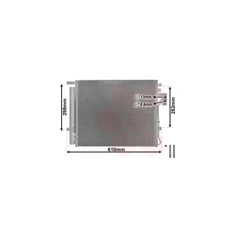 Condenseur, climatisation VAN WEZEL 83005149