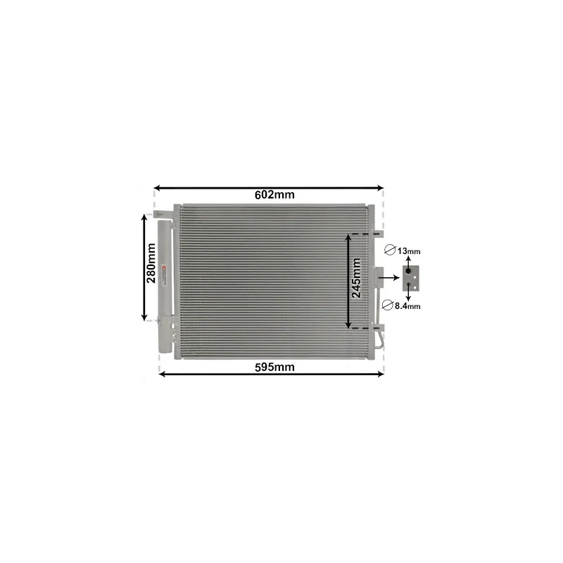Condenseur, climatisation VAN WEZEL 83005150