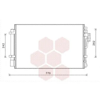 Condenseur, climatisation VAN WEZEL 83005157