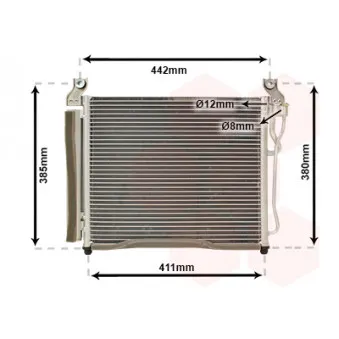 Condenseur, climatisation VAN WEZEL 83005158