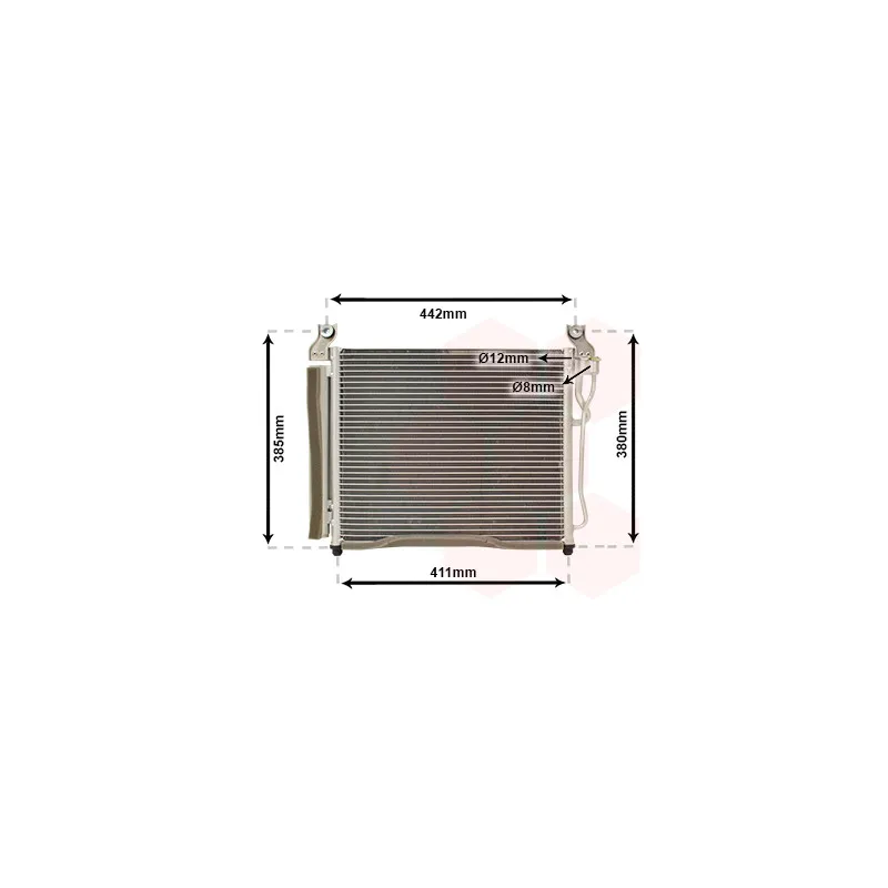 Condenseur, climatisation VAN WEZEL 83005158
