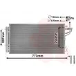 Condenseur, climatisation VAN WEZEL 83005255 - Visuel 1