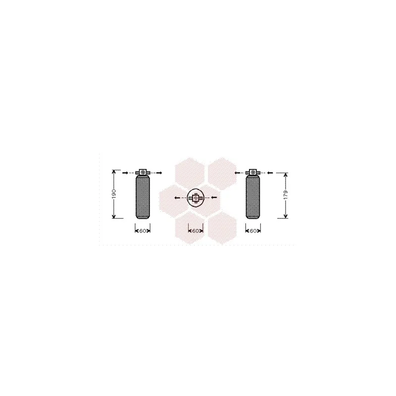Filtre déshydratant, climatisation VAN WEZEL 8300D028