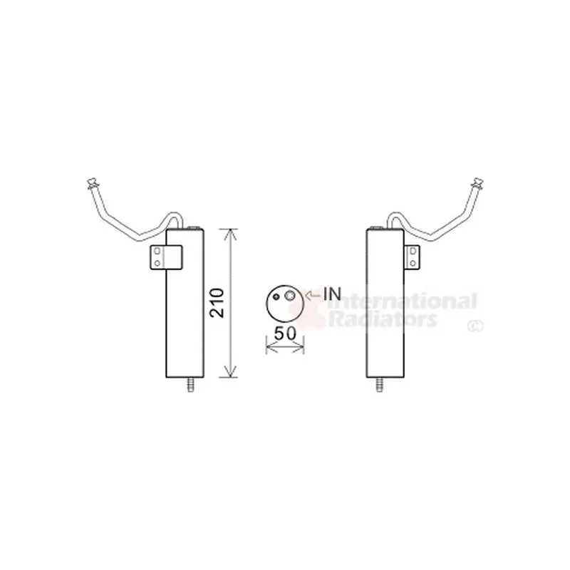 Filtre déshydratant, climatisation VAN WEZEL 8300D230