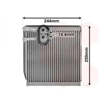 Évaporateur climatisation VAN WEZEL 8300V199