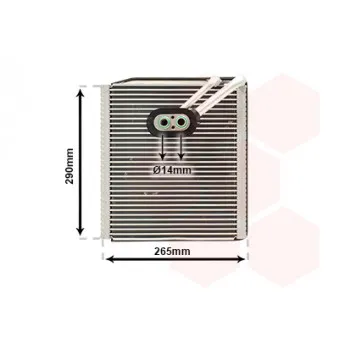 Évaporateur climatisation VAN WEZEL 8300V294