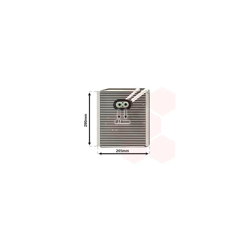 Évaporateur climatisation VAN WEZEL 8300V294