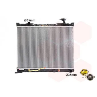 Radiateur, refroidissement du moteur VAN WEZEL 83012705