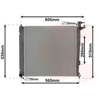 Radiateur, refroidissement du moteur VAN WEZEL 83012710