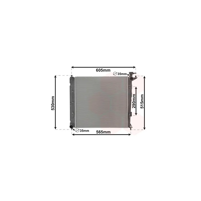 Radiateur, refroidissement du moteur VAN WEZEL 83012710