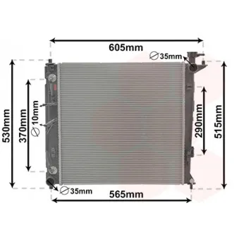Radiateur, refroidissement du moteur VAN WEZEL 83012711