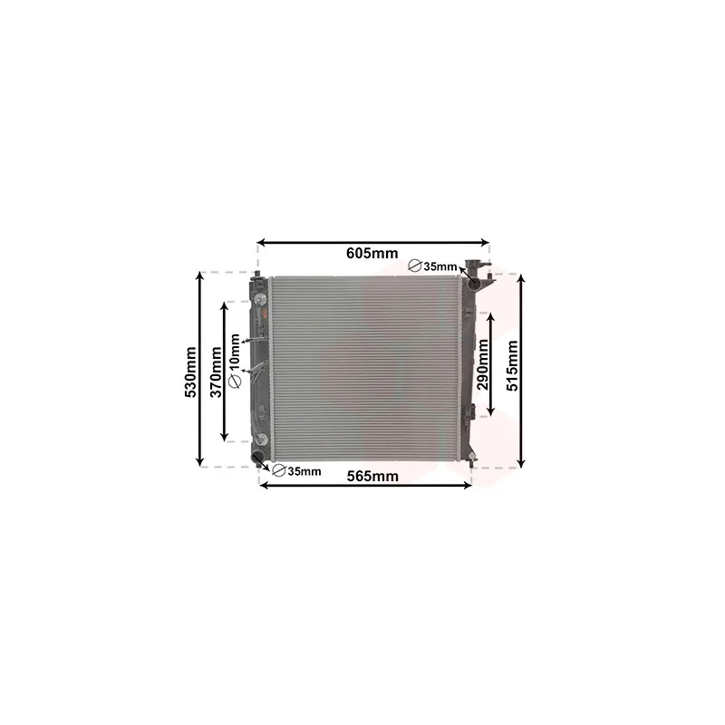 Radiateur, refroidissement du moteur VAN WEZEL 83012711