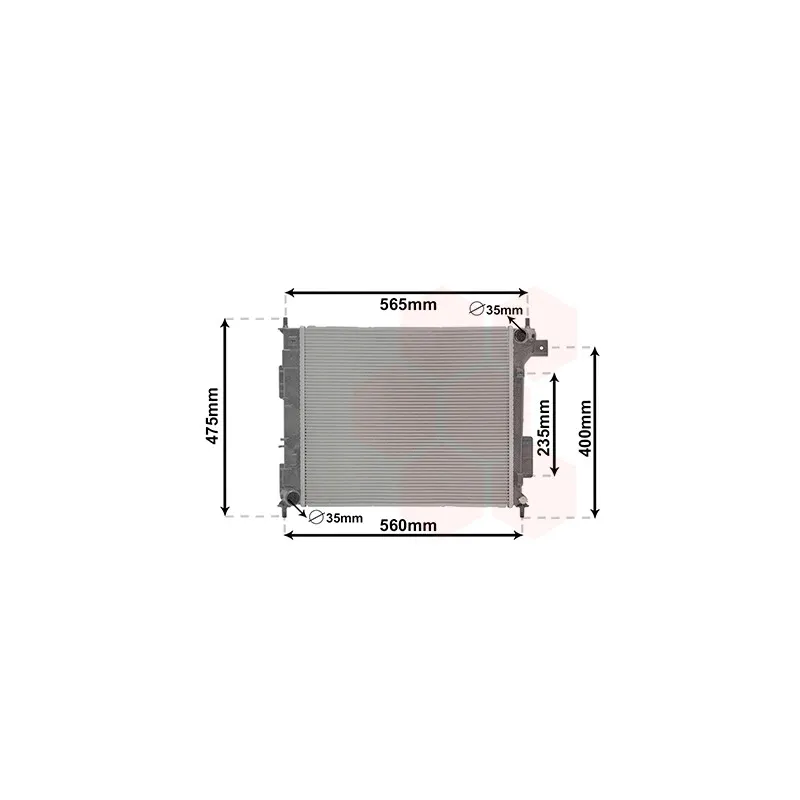 Radiateur, refroidissement du moteur VAN WEZEL 83012721
