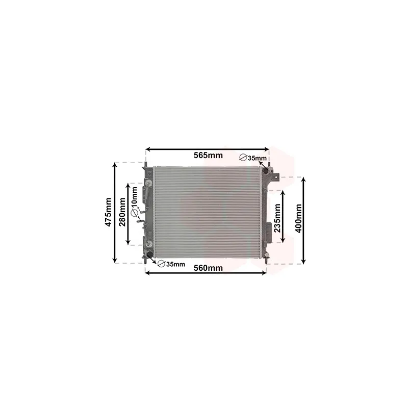 Radiateur, refroidissement du moteur VAN WEZEL 83012722