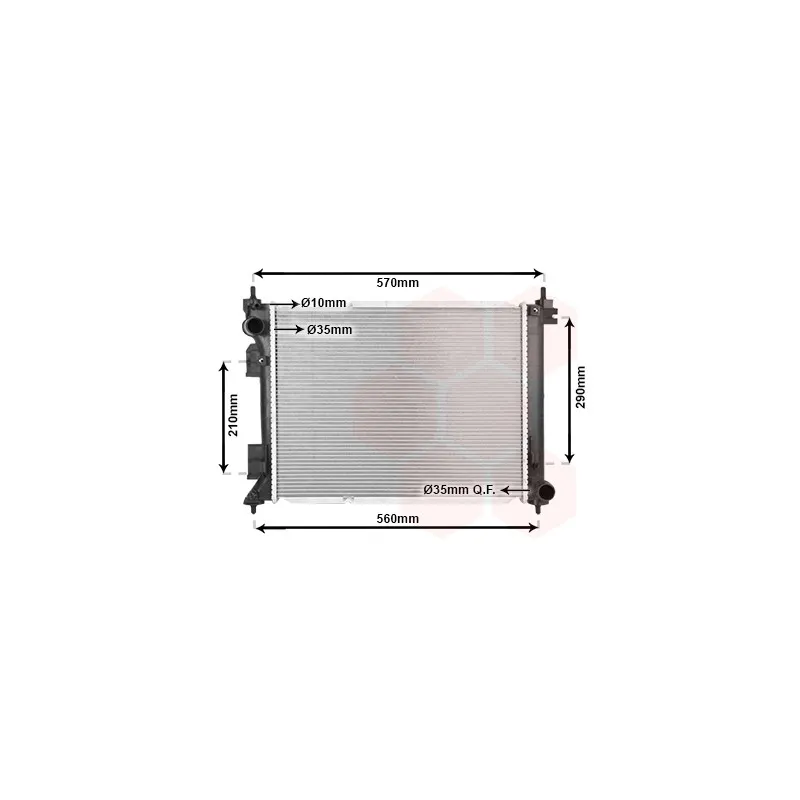 Radiateur, refroidissement du moteur VAN WEZEL 83012738