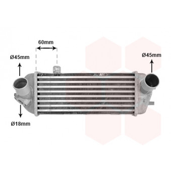 Intercooler, échangeur VAN WEZEL 83014700