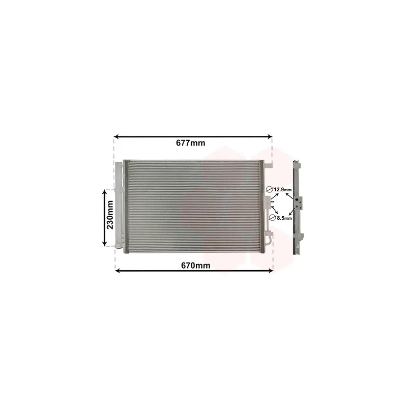 Condenseur, climatisation VAN WEZEL 83015703