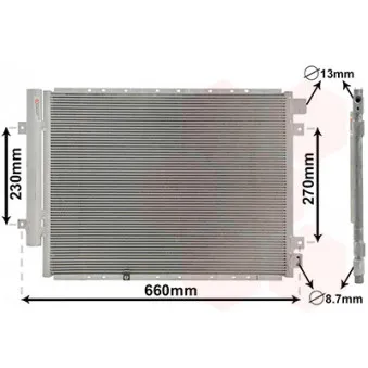 Condenseur, climatisation VAN WEZEL 83015704