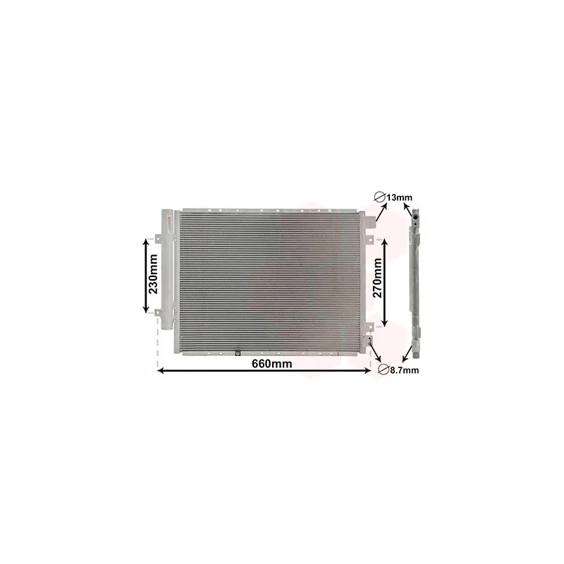 Condenseur, climatisation VAN WEZEL 83015704
