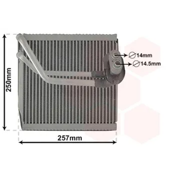 Évaporateur climatisation VAN WEZEL
