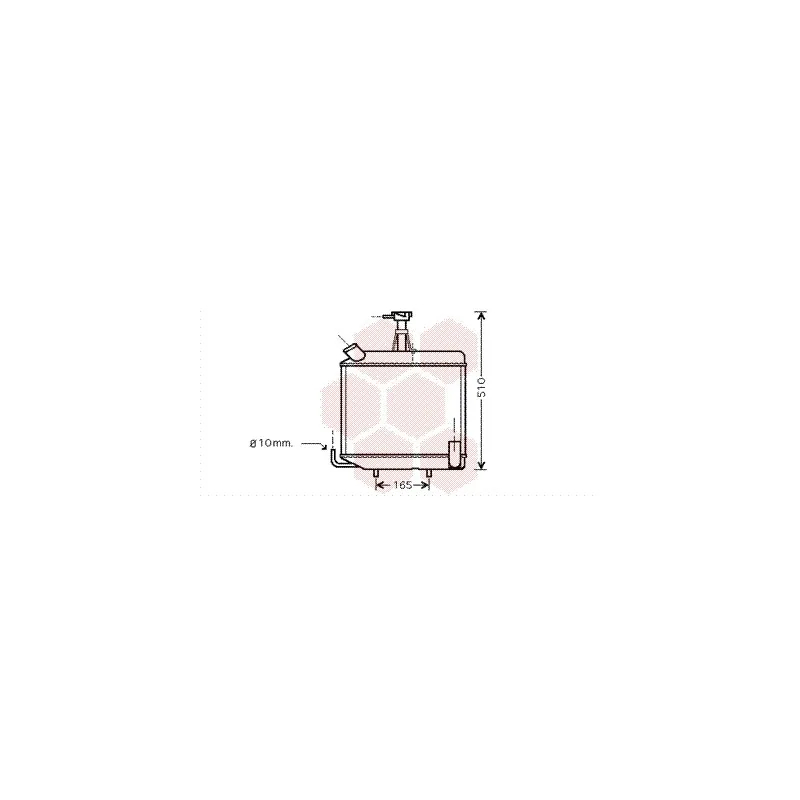 Radiateur, refroidissement du moteur VAN WEZEL 98002001