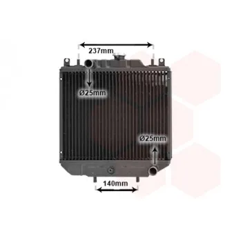 Radiateur, refroidissement du moteur VAN WEZEL 99002001