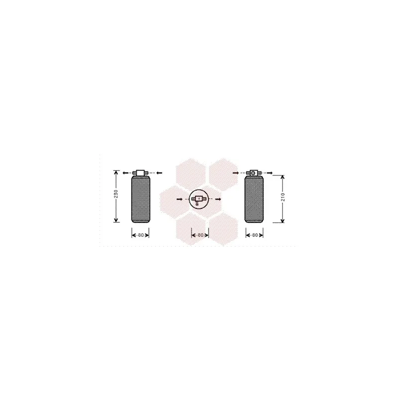 Filtre déshydratant, climatisation VAN WEZEL 9900D031