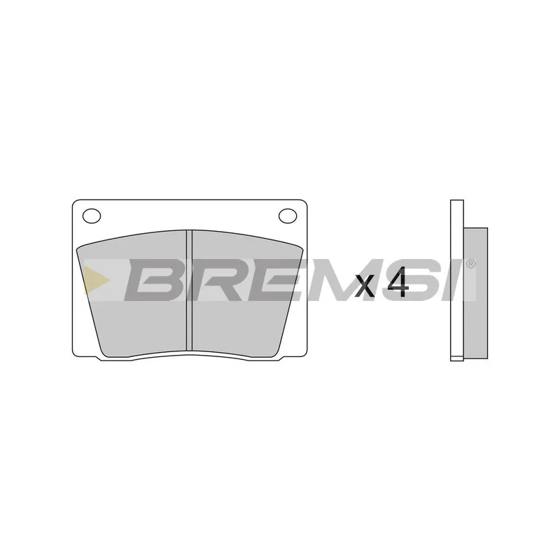 Jeu de 4 plaquettes de frein avant BREMSI BP2052