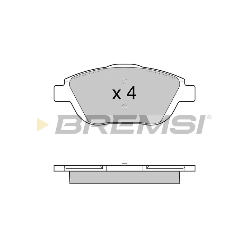 Jeu de 4 plaquettes de frein avant BREMSI BP3428