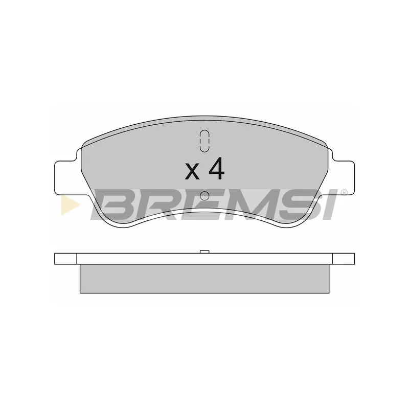 Jeu de 4 plaquettes de frein avant BREMSI BP3504