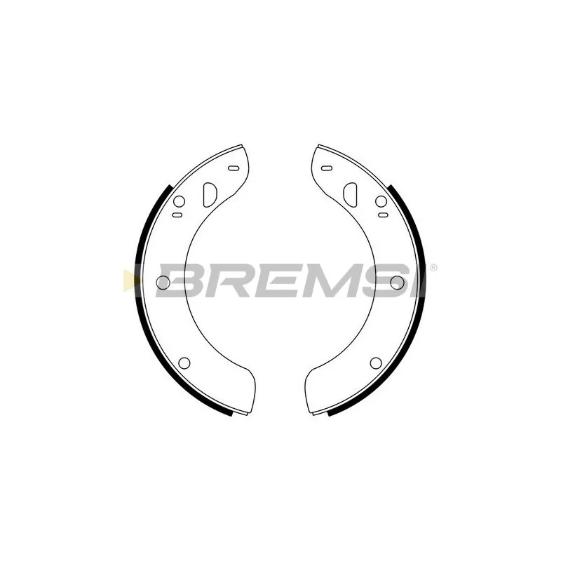 Jeu de mâchoires de frein BREMSI GF0053