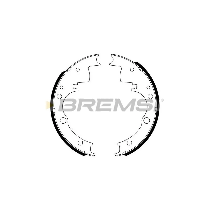 Jeu de mâchoires de frein BREMSI GF0212
