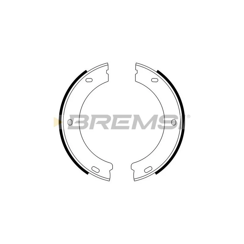 Jeu de mâchoires de frein BREMSI GF0384