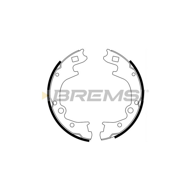 Jeu de mâchoires de frein, frein de stationnement BREMSI GF0793