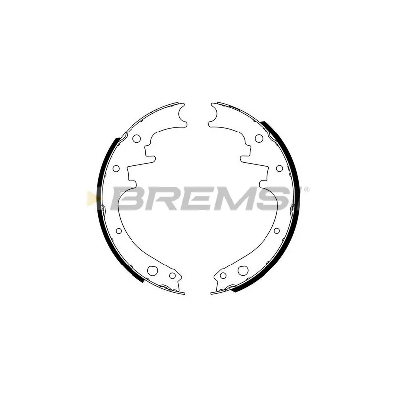 Jeu de mâchoires de frein BREMSI GF4169
